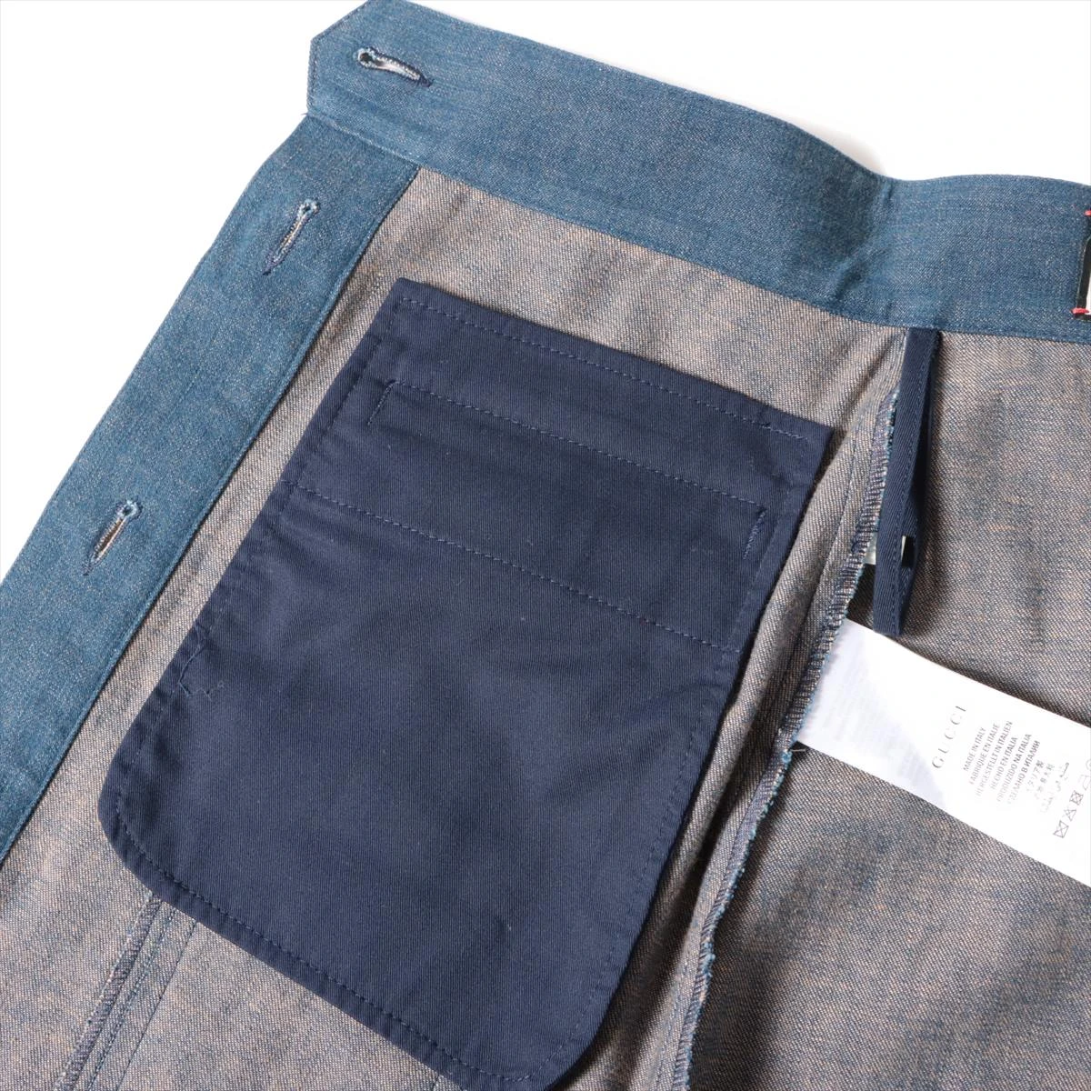 グッチ シェリーライン コットン×ポリエステル スカート 40