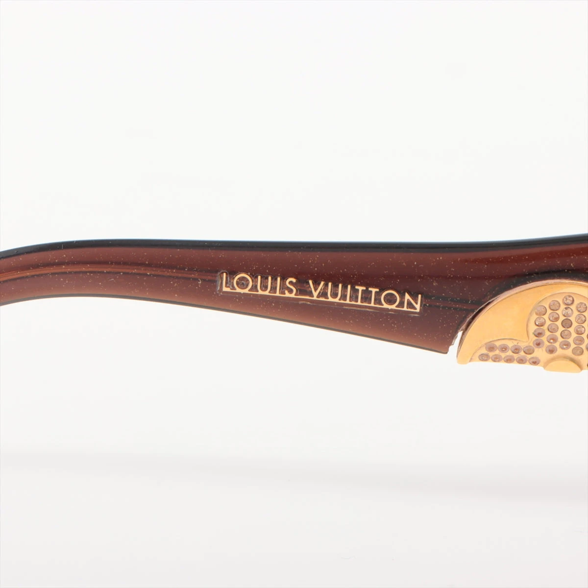 LOUIS VUITTON サングラス　アイリス　Z0332E ヴィトン Z0332E サングラス レジン×GP×ラインストーン ブラウン
