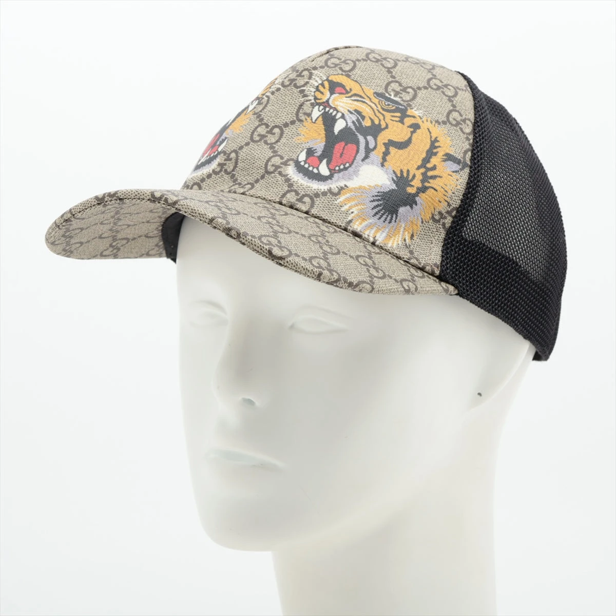グッチ GGスプリーム キャップ L ポリエステル×ナイロン×ポリウレタン 