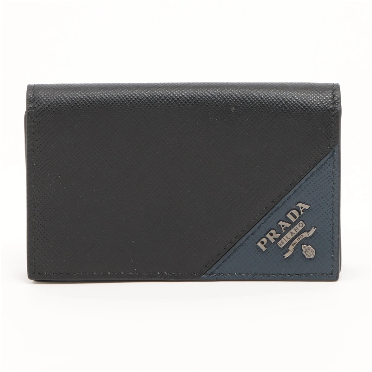 未使用展示品✨付属品完備現行PRADA カードケースサフィアーノブラック