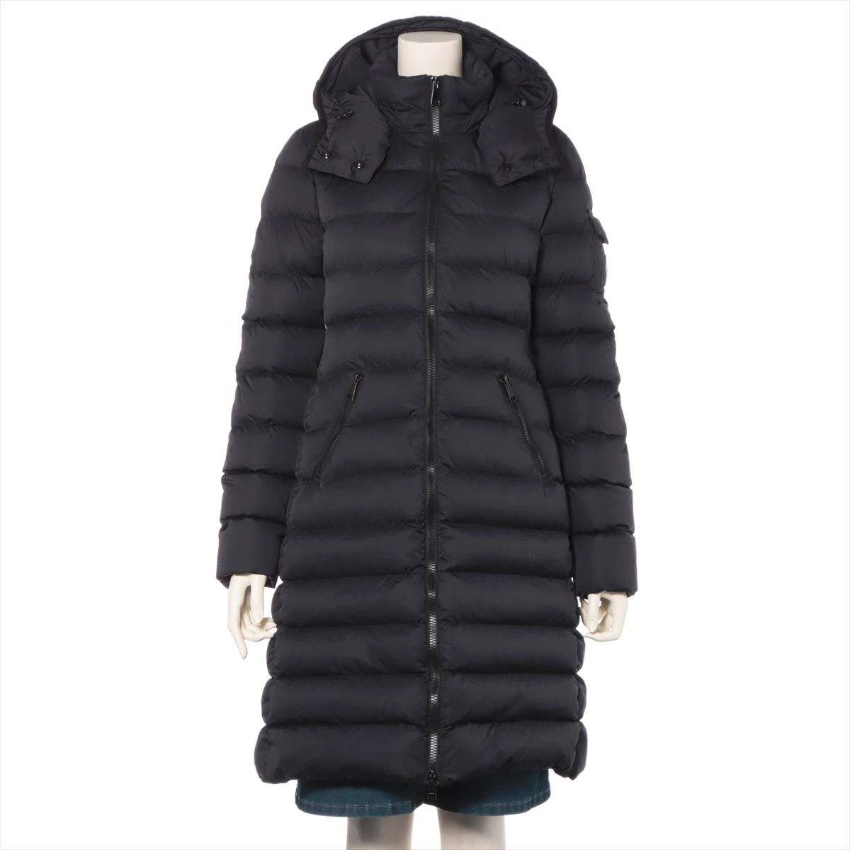 【美品】MONCLER MOKAMAT モカマット ダウンコートブラック Moncler - Mokamat Black Quilted Down Hooded Coat