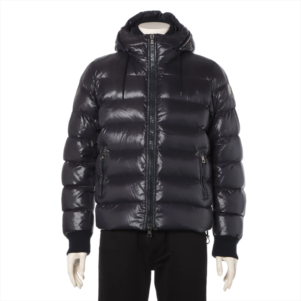 MONCLER◇ダウンジャケット/1/ナイロン/ネイビー/E10914140405