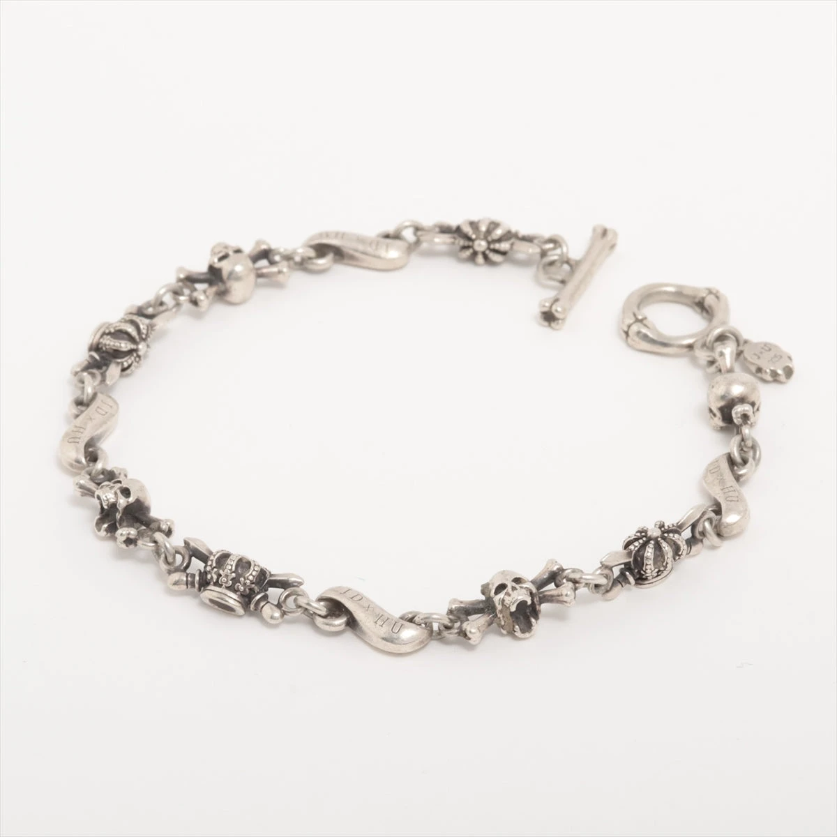 ジャスティンデイビス ブレスレット 925 18.6g J×U スカル ジャスティンデイビス ブレスレット 925 18.6g J×U スカル