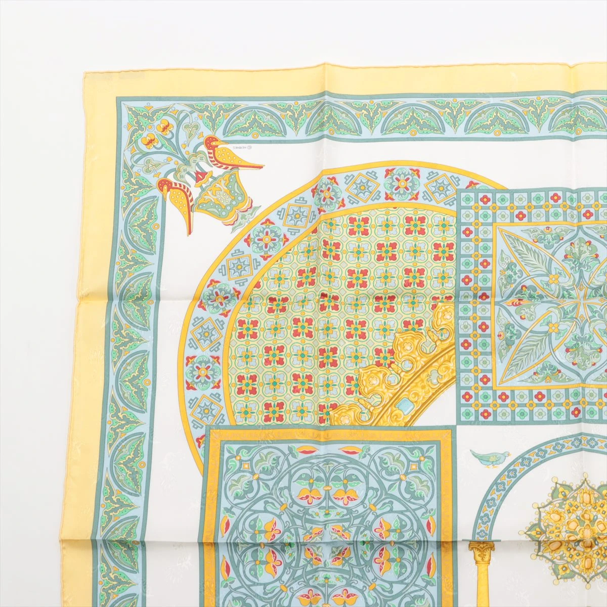 【希少！早い者勝ち！】HERMES カレ90 ビザンチンの空 グリーン エルメス カレ90 CIELS BYZANTINS ビザンチンの空 スカーフ
