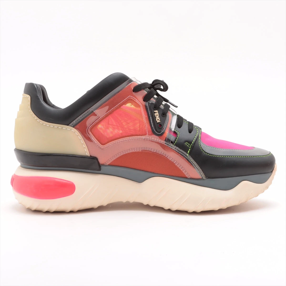 フェンディ メッシュ×レザー スニーカー 9 メンズ マルチカラー 7E1189