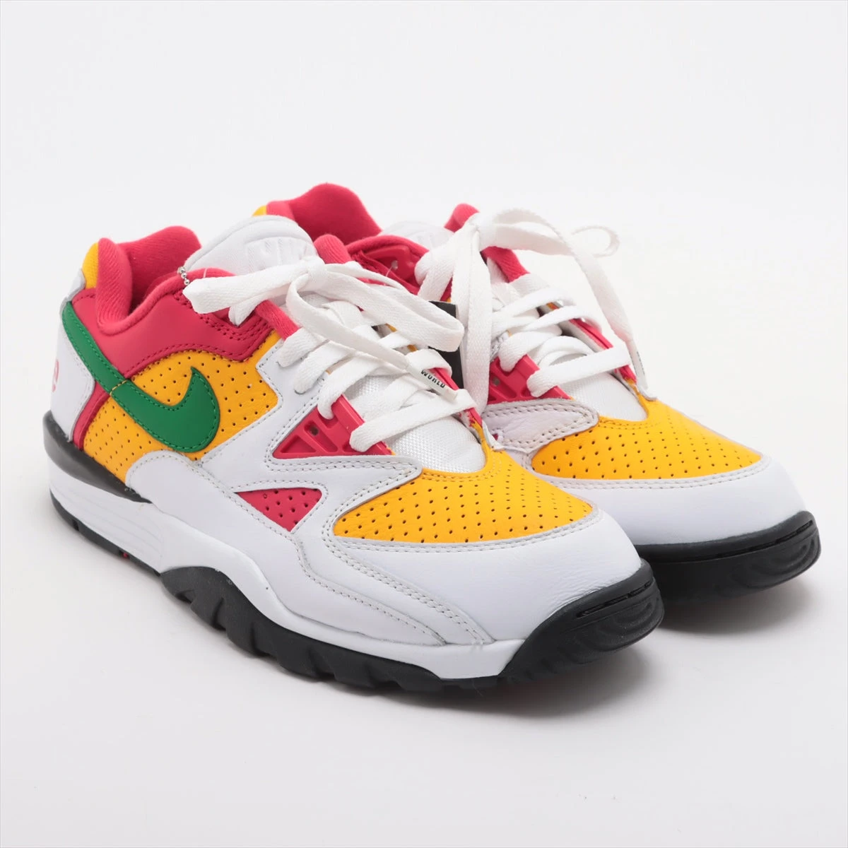 ナイキ×シュプリーム メッシュ×レザー スニーカー 26.5cm メンズ