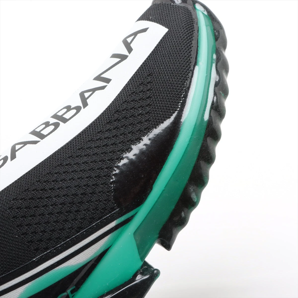 ドルチェ&ガッバーナ ニット スリッポン 41 メンズ ブラック×グリーン