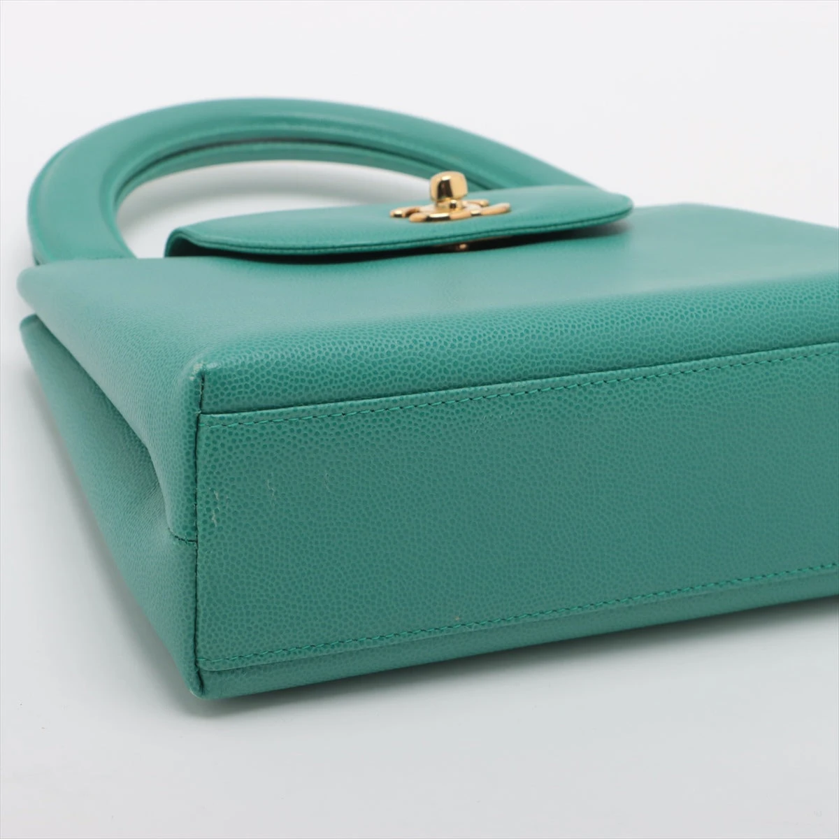 【超美品】 シャネル ケリーバッグ キャビアスキン ＃152 シャネル ココマーク キャビアスキン ハンドバッグ パーティーケリー