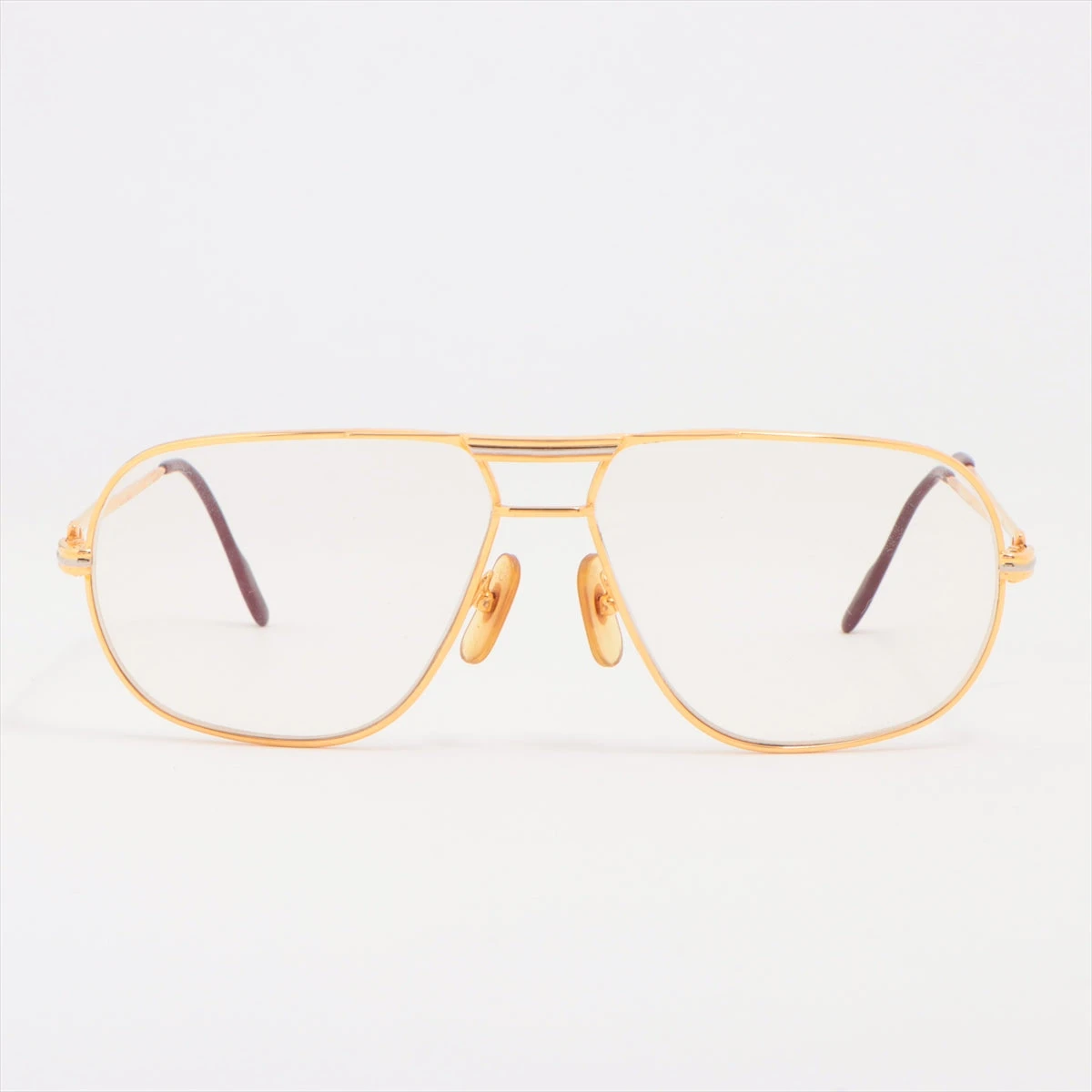 Cartier トリニティ アビエーターサングラス ゴールド カルティエ トリニティ サングラス/眼鏡｜中古ブランド品