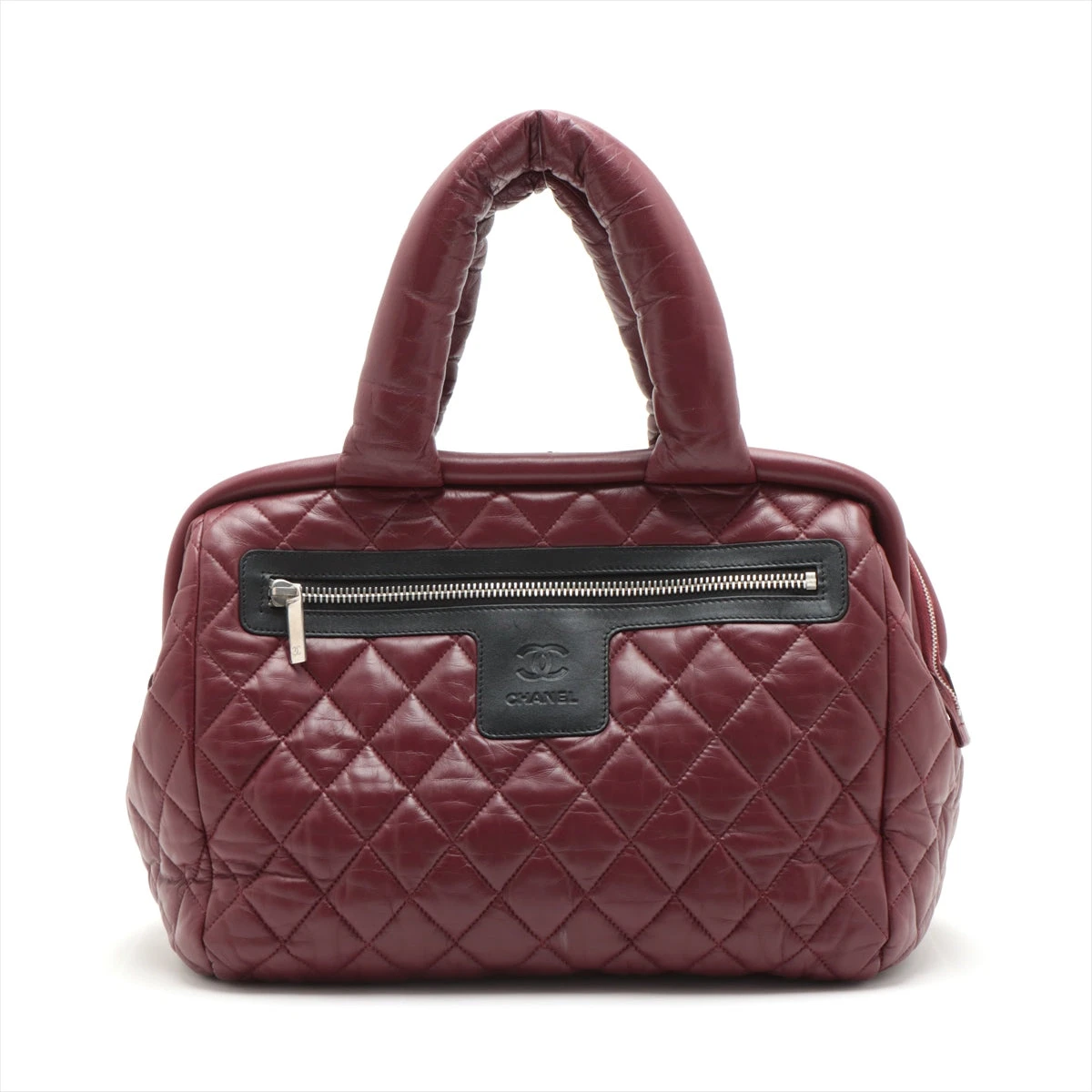 CHANEL バーガンディ コココクーンレザー