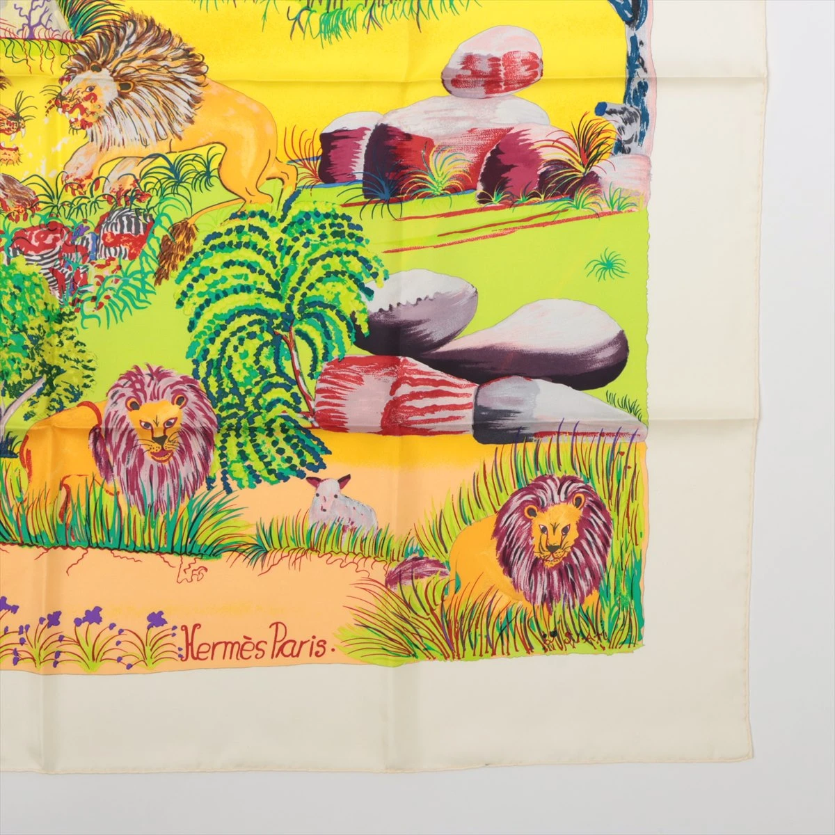 エルメス カレ90 Nuba Mountain ヌバ マウンテン スカーフ シルク