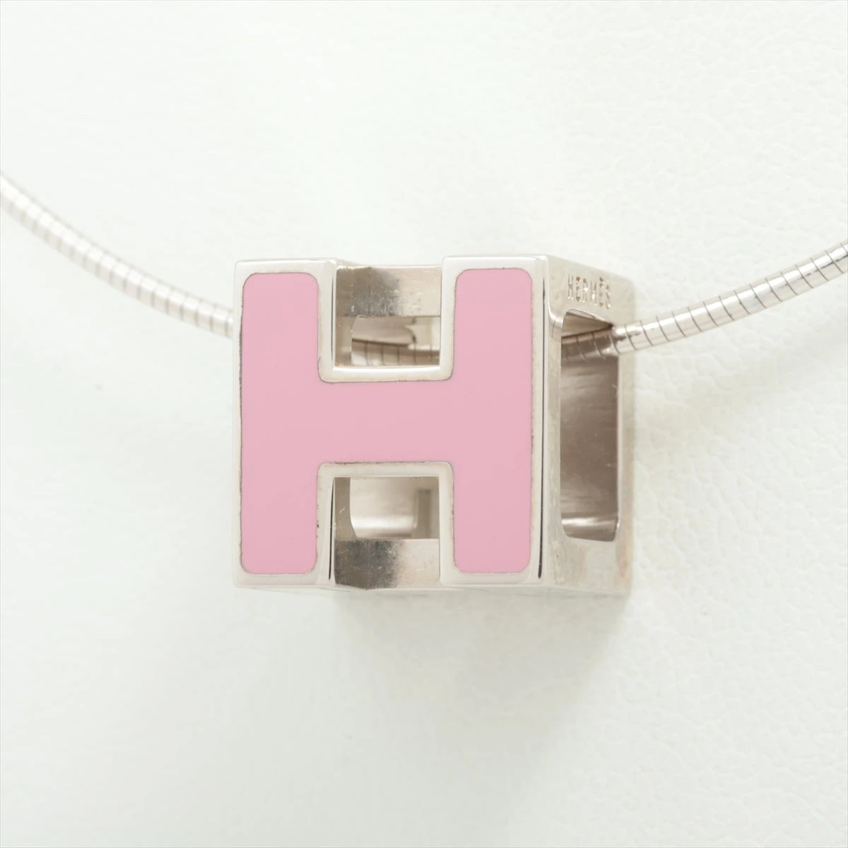 エルメス カージュドアッシュ Hキューブ レディース ピアス ピンク シルバー エルメス(HERMES)エルメス カージュドアッシュ Hキューブ ピアス