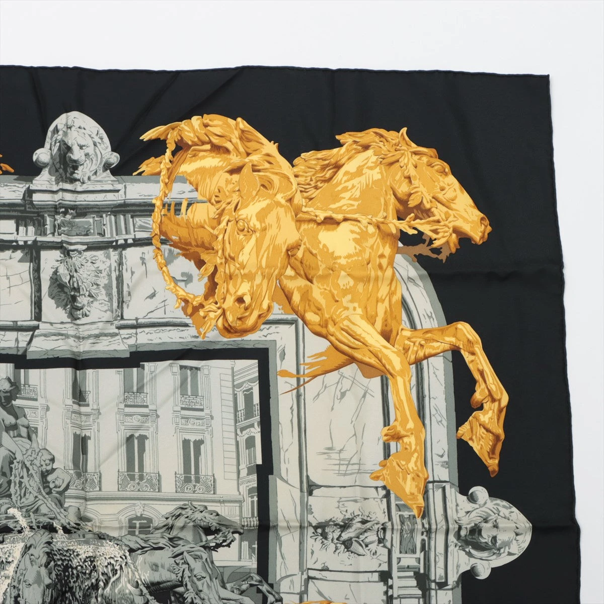 【中古】エルメス カレ 90 馬のリボン あんしん鑑定 HERMES - エルメス Hermes カレ90 LES RUBANS DU CHEVAL 馬の