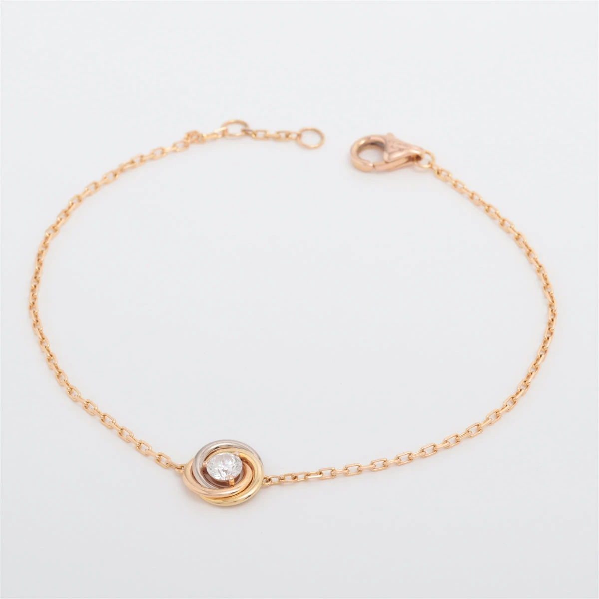 カルティエ トリニティ ダイヤ ブレスレット 750(YG×PG×WG) 1.8g