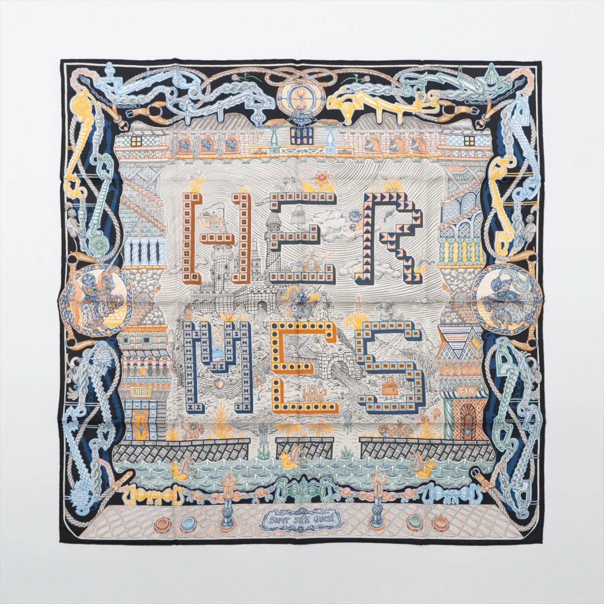 アリーデベルチ エルメス スカーフ 楽天市場】HERMES エルメス Libris Scarf 80 カレ80 スカーフ