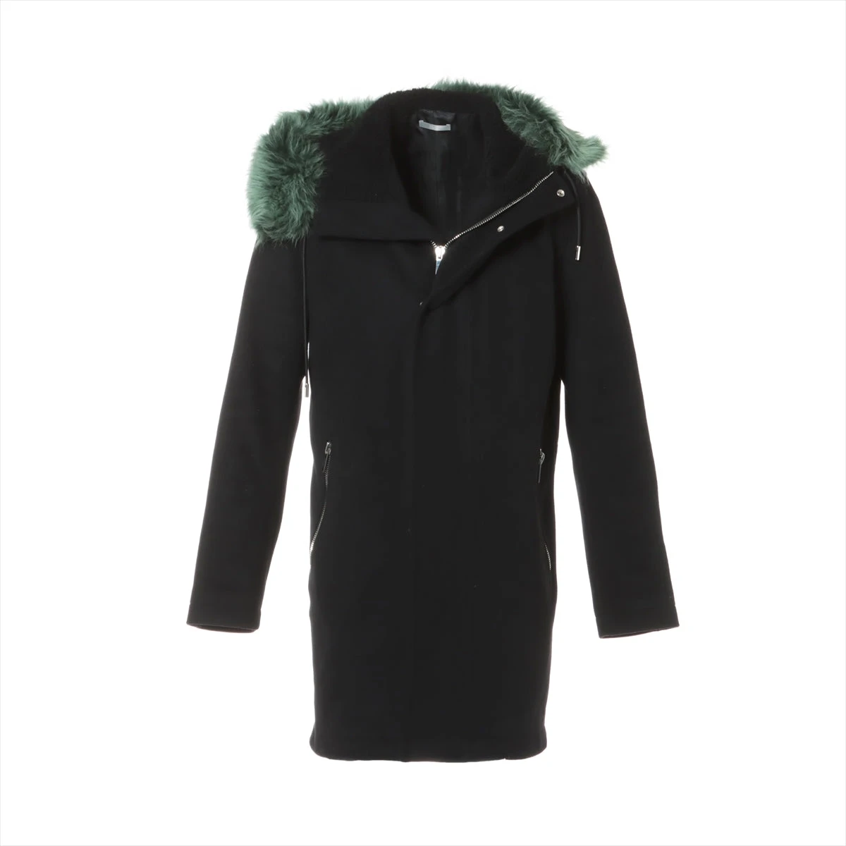 ディオールオム ウール×カシミヤ コート 48 ブラック 833C328V3183