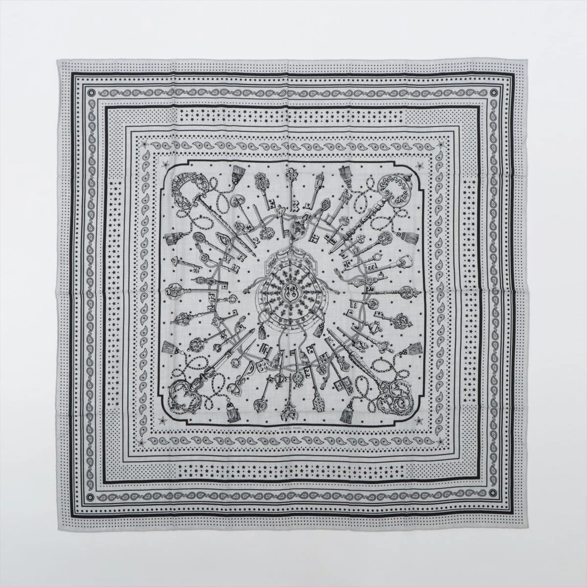 バンダナ(新品未使用) エルメス カレジェアン Les Cles Bandana ショール カシミヤ