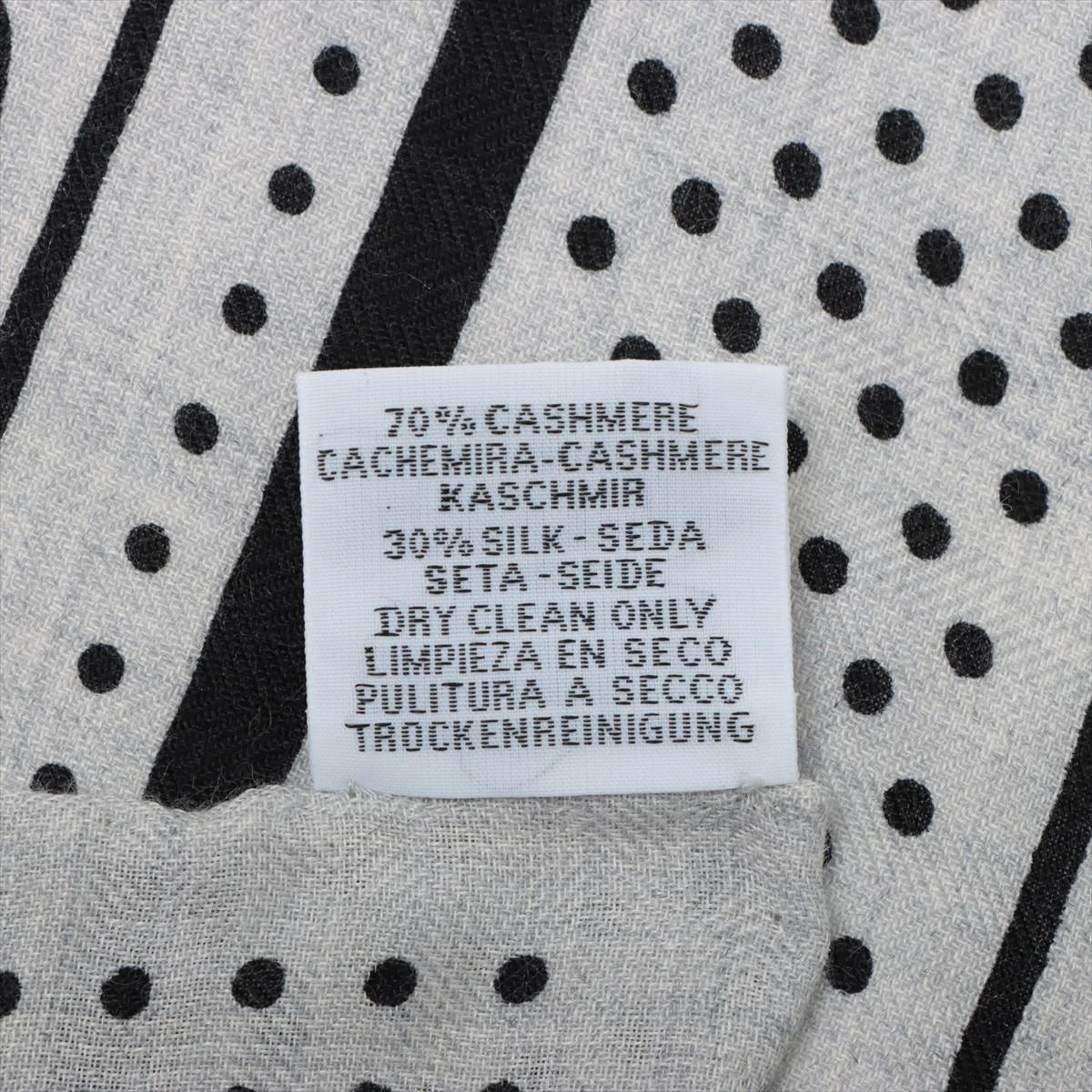エルメス カレジェアン Les Cles Bandana ショール カシミヤ×シルク