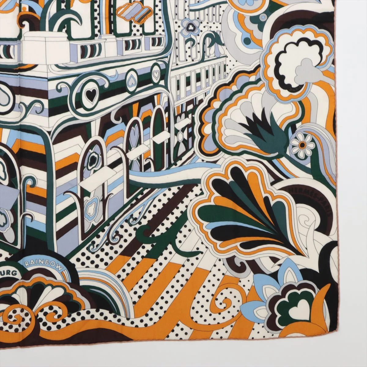 エルメス マイクロカルトゥッシュ FAUBOURG RAINBOW ブランドオフ HERMES コットン カットソー 中古 レディース HERMES エルメス マイクロカルトゥッシュ FAUBOURG RAINBOW