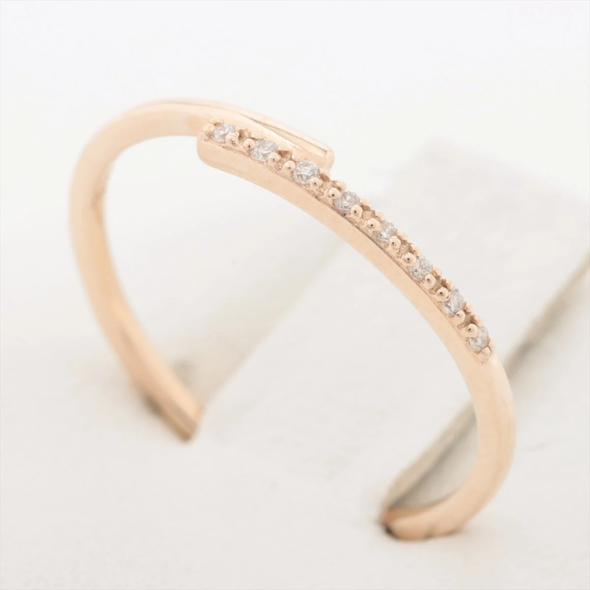 エテ ete ダイヤ リング 11号 指輪 K10 0.8g 0.02 ゴールド