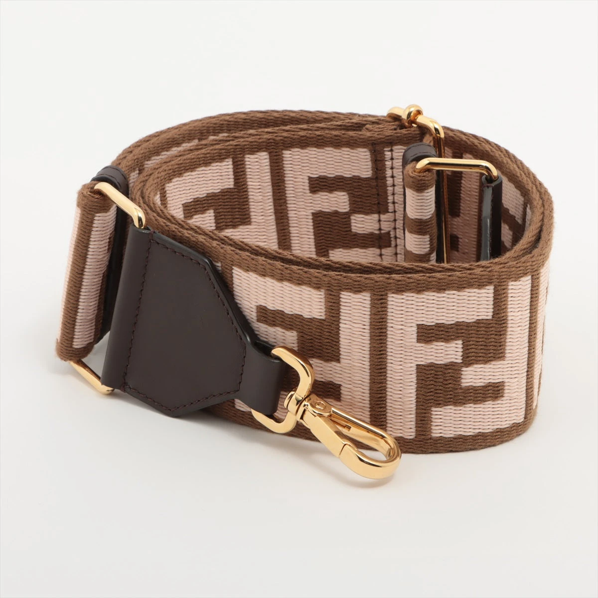 ま*ん様 FENDI ストラップユー キャンバス/レザー ショルダーストラップ フェンディ ストラップユー ショルダーストラップ キャンバス