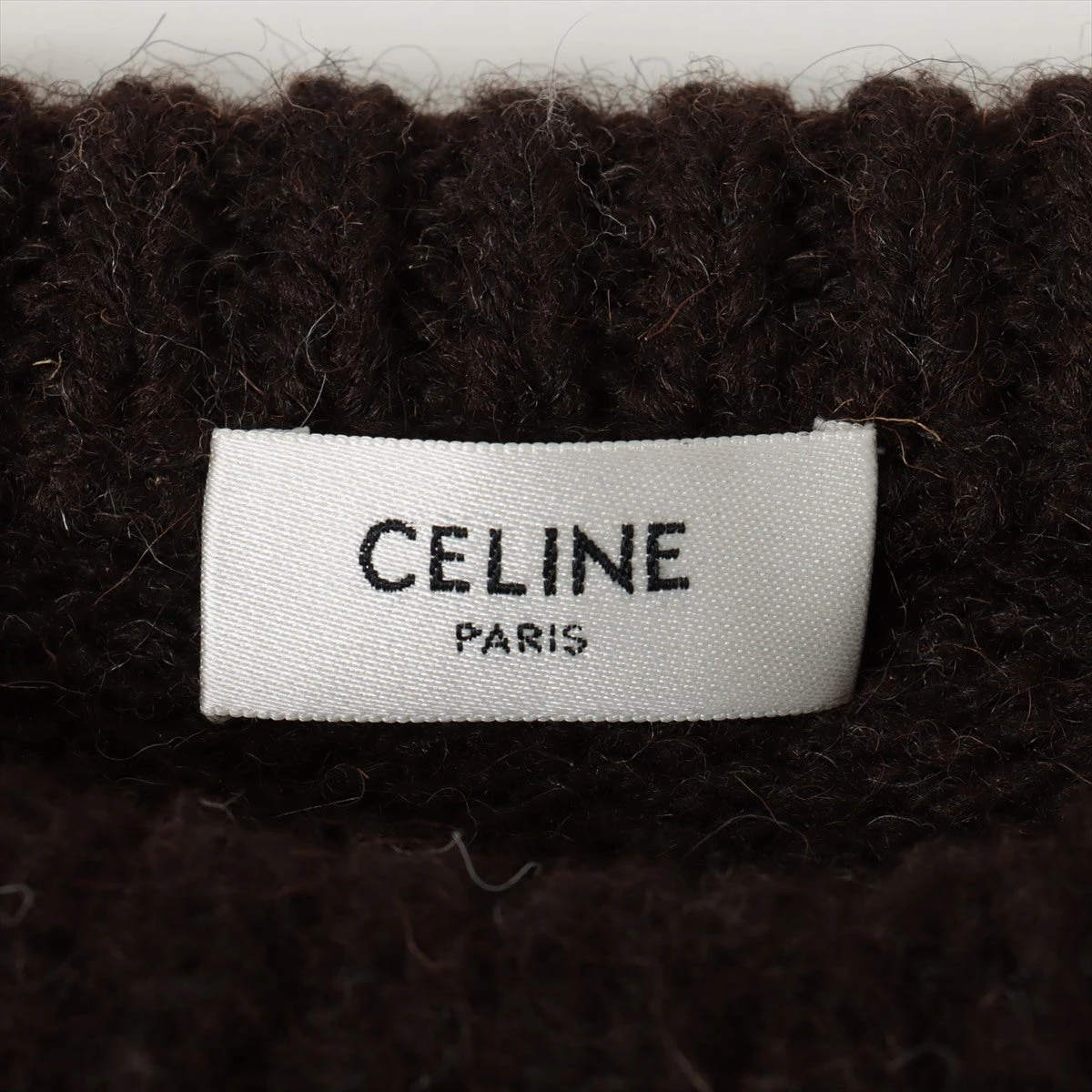 極美品◎CELINE セリーヌ 22AW 2A55U120O ウール フェアアイル クロップド ボクシー クルーネック ニット ライトブルーブラウン S 正規品 CELINE - 極美品◎CELINE セリーヌ 22AW 2A55U120O ウール100