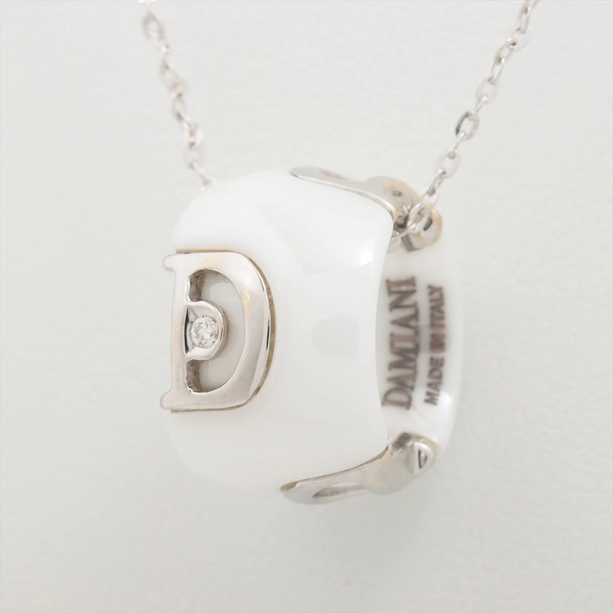 【極美品】ダミアーニ Dアイコン 1Pダイヤモンド ネックレス ホワイトゴールド Damiani - 【極美品】ダミアーニ Dアイコン 1Pダイヤモンド