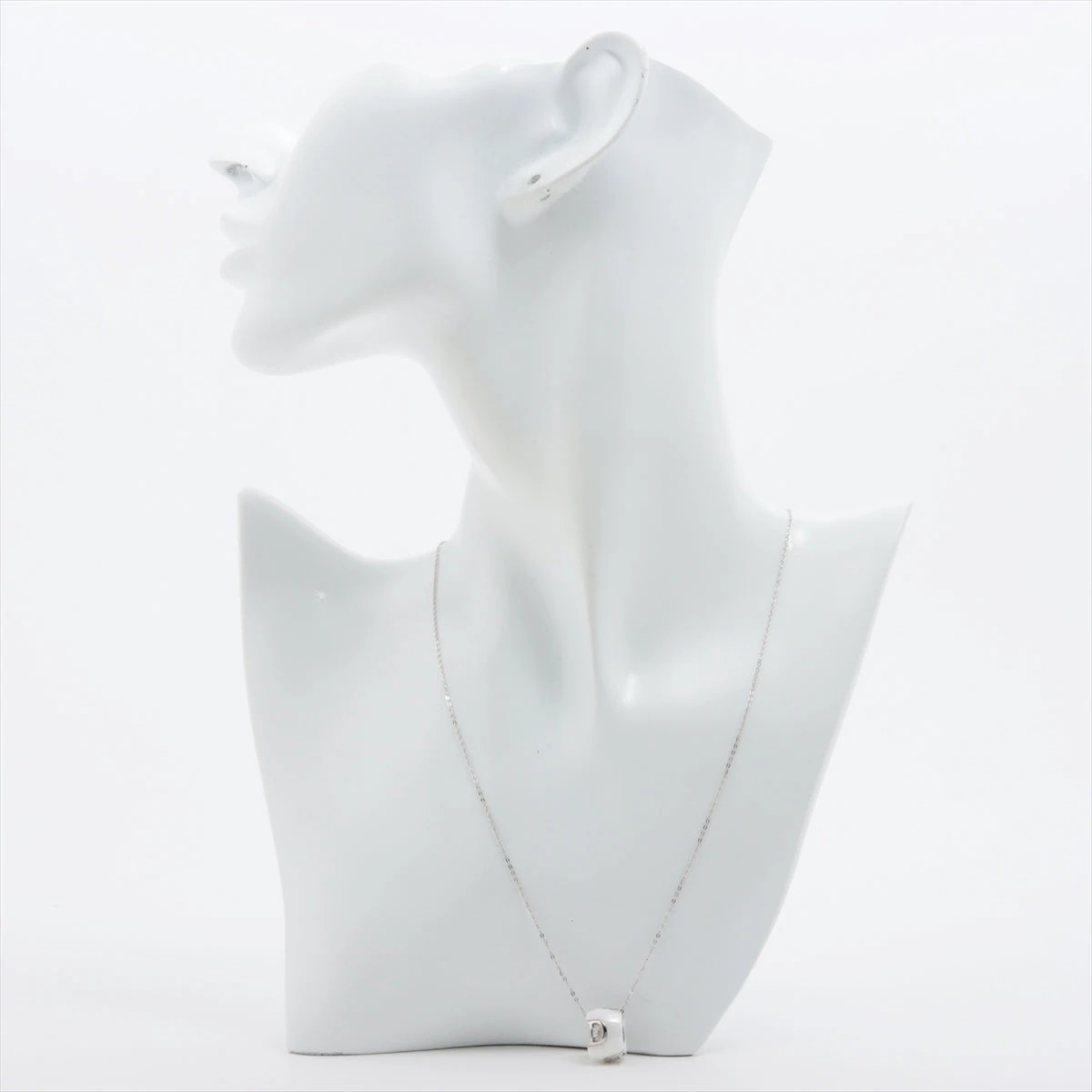 ダミアーニ Dアイコン 1P ダイヤ ネックレス 750(WG)×セラミック 7.1g