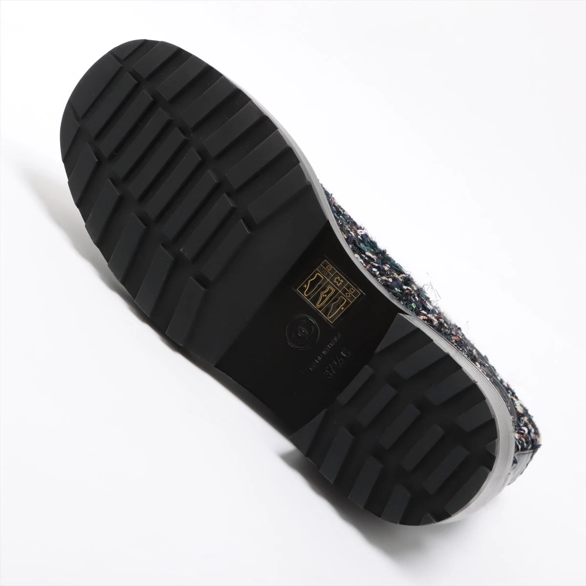 CHANELショートブーツ ツイード×グログラン パール ココマーク