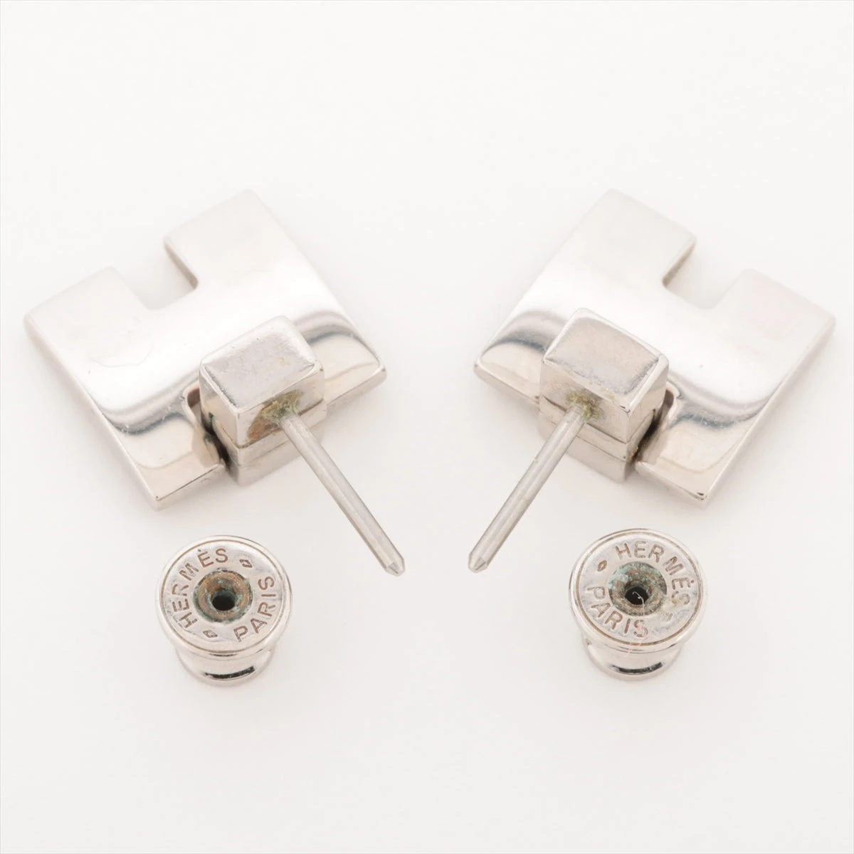 エルメス アイリーン ピアス(両耳用) GP シルバー A2555427｜中古 