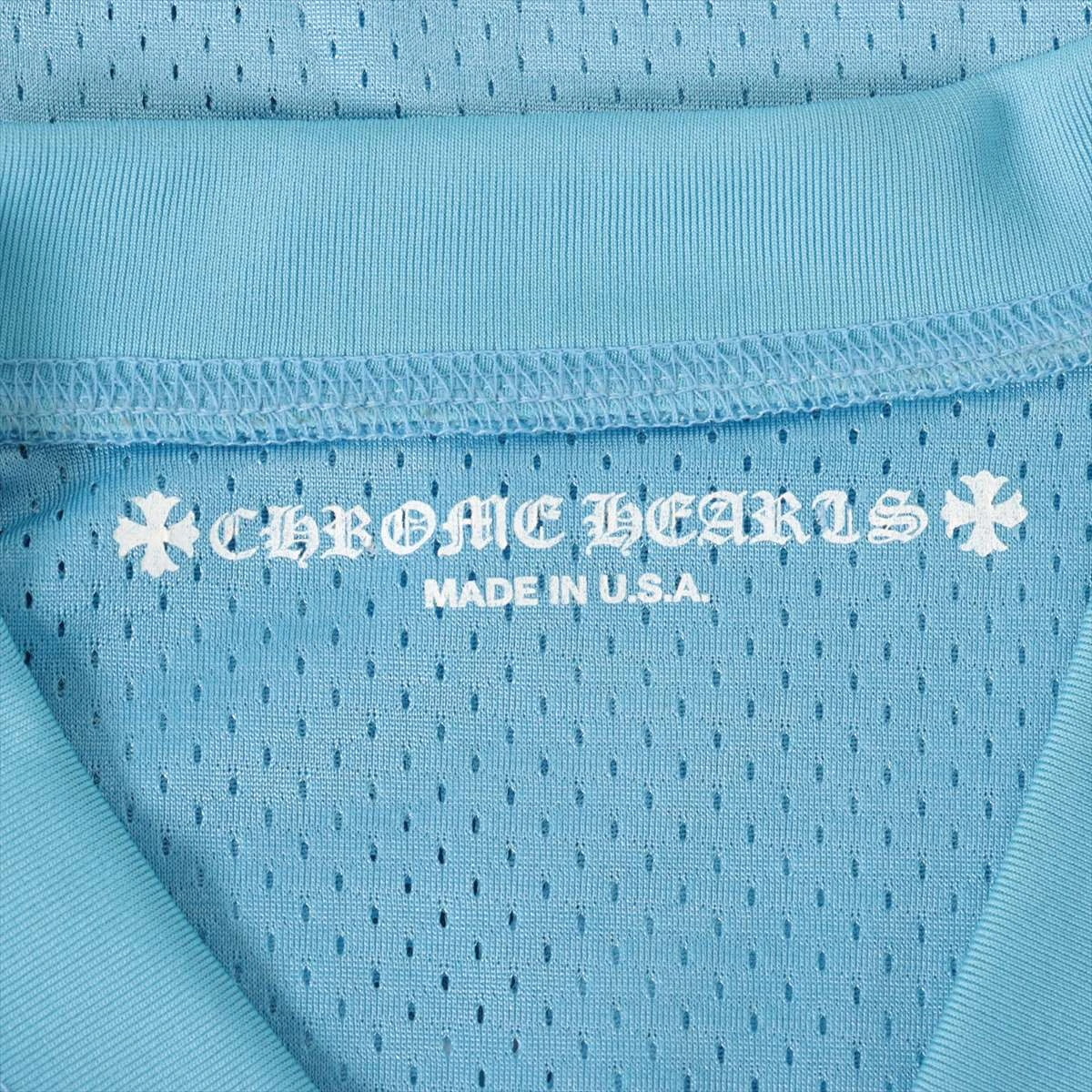 クロムハーツ カットソー ナイロン サイズM ブルー CHプリント
