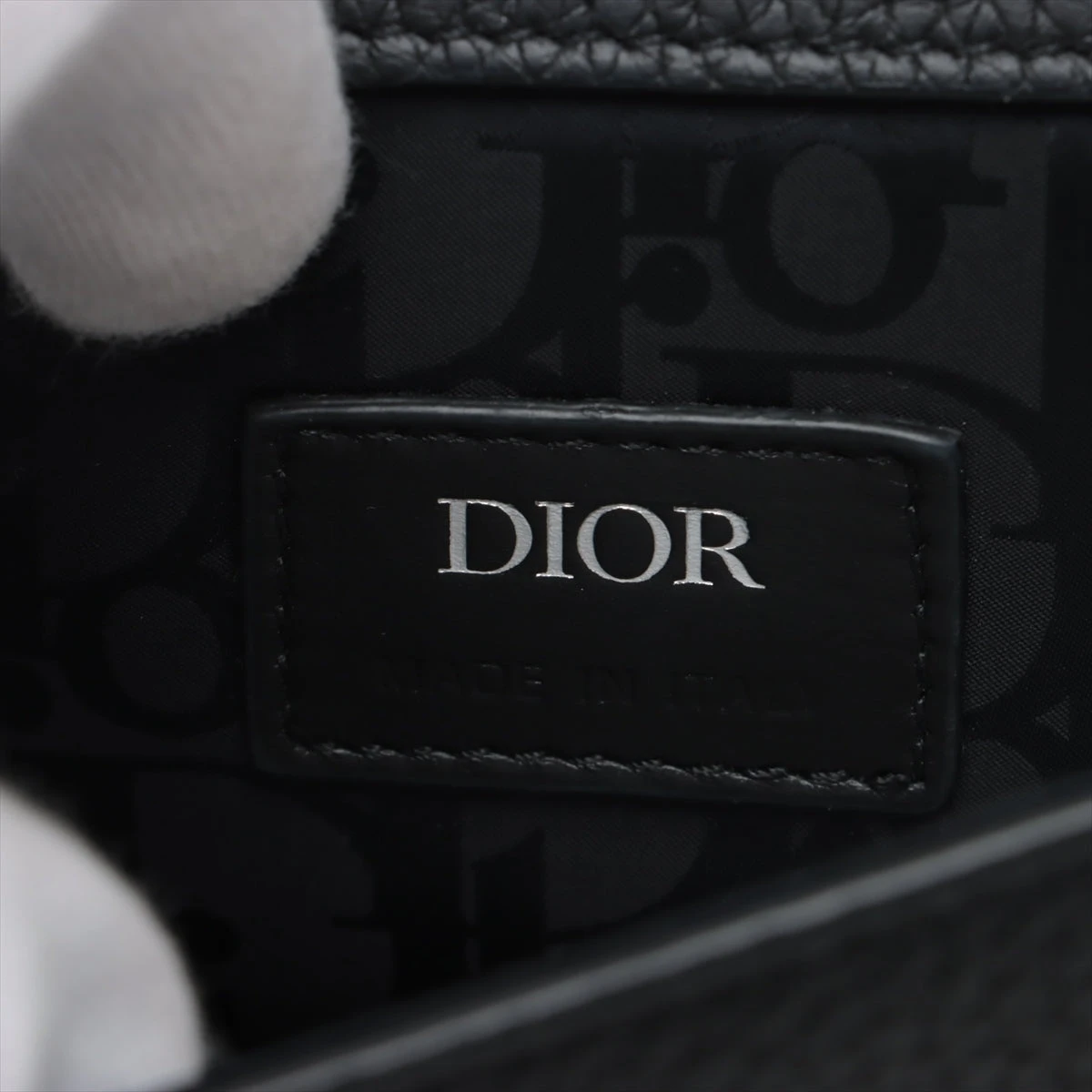 クリスチャンディオール ギャロップ レザー ショルダーバッグ