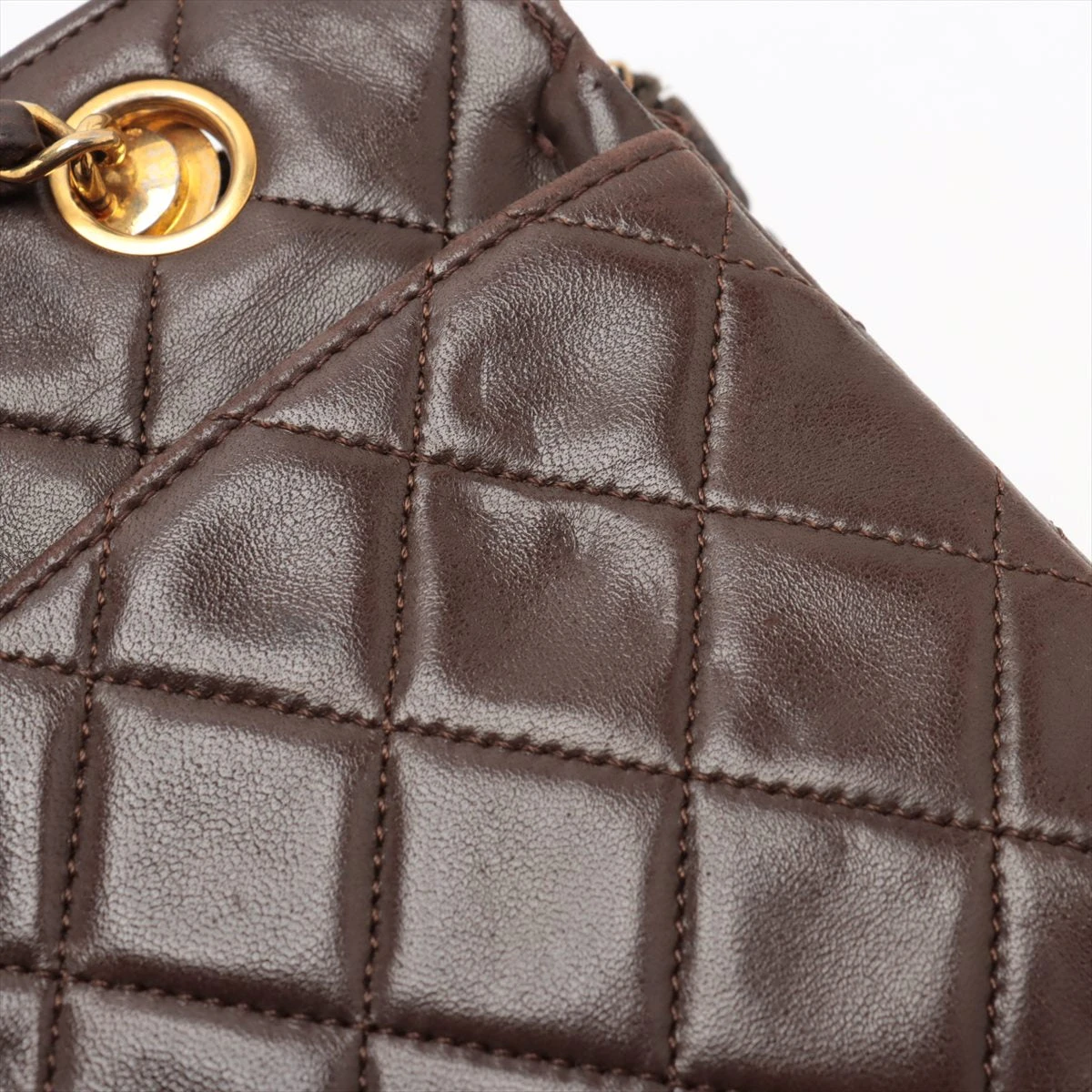 シャネル マトラッセ ラムスキン ココ ハンドバッグ トート ダーク