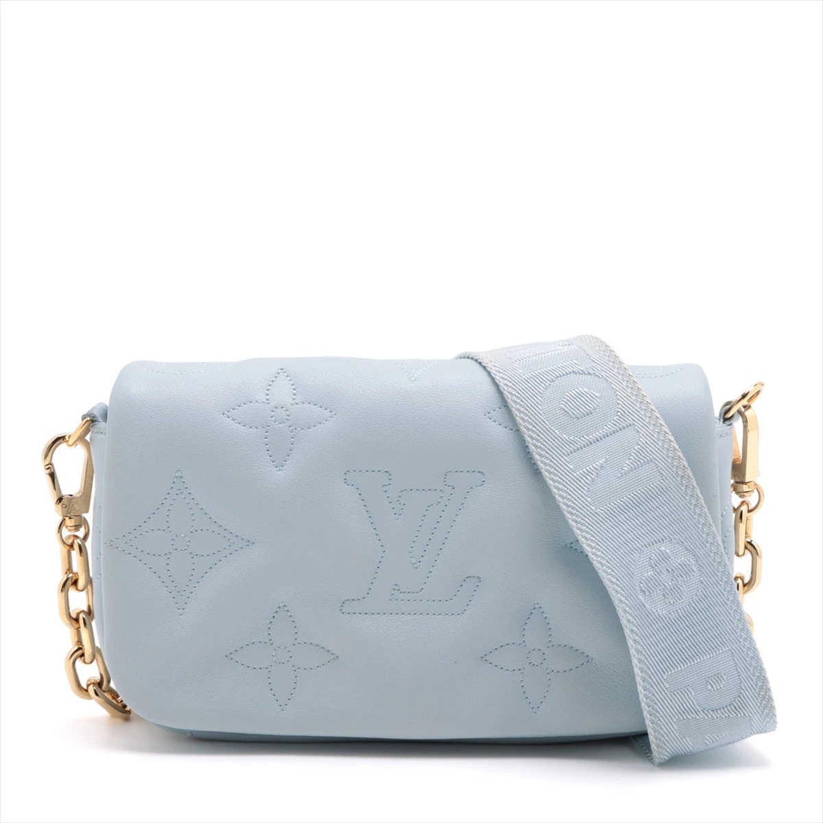 ルイヴィトン カーフ バブルグラム ウォレットオンストラップ チェーンウォレット LOUIS VUITTON - ルイヴィトン カーフ バブルグラム ウォレットオン