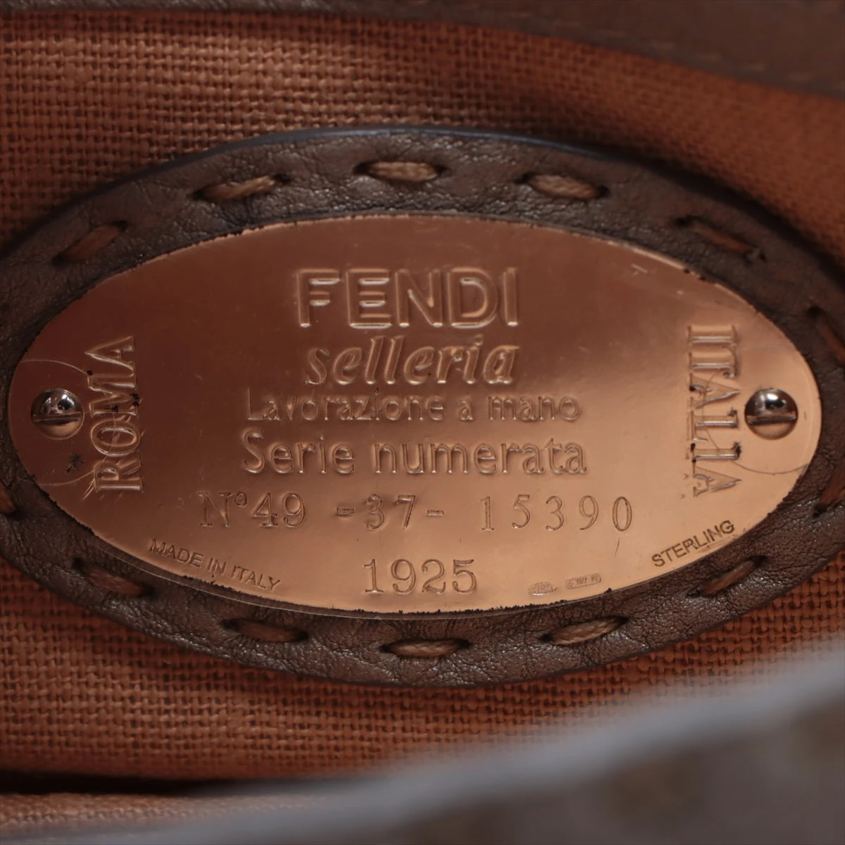 ハック フェンディ セレリア マンマバケット レザー ショルダーバッグ