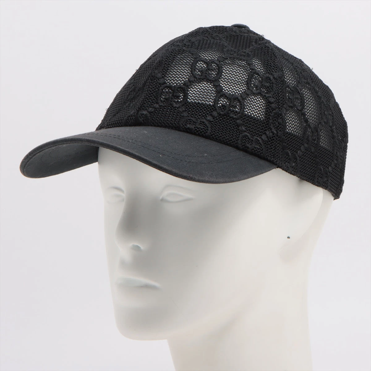 ☆美品☆ グッチ GG柄 ナイロン メッシュ キャップ 帽子 ユニセックス グッチ/GG柄/メッシュ/キャップ/--/ナイロン/BLK/無地