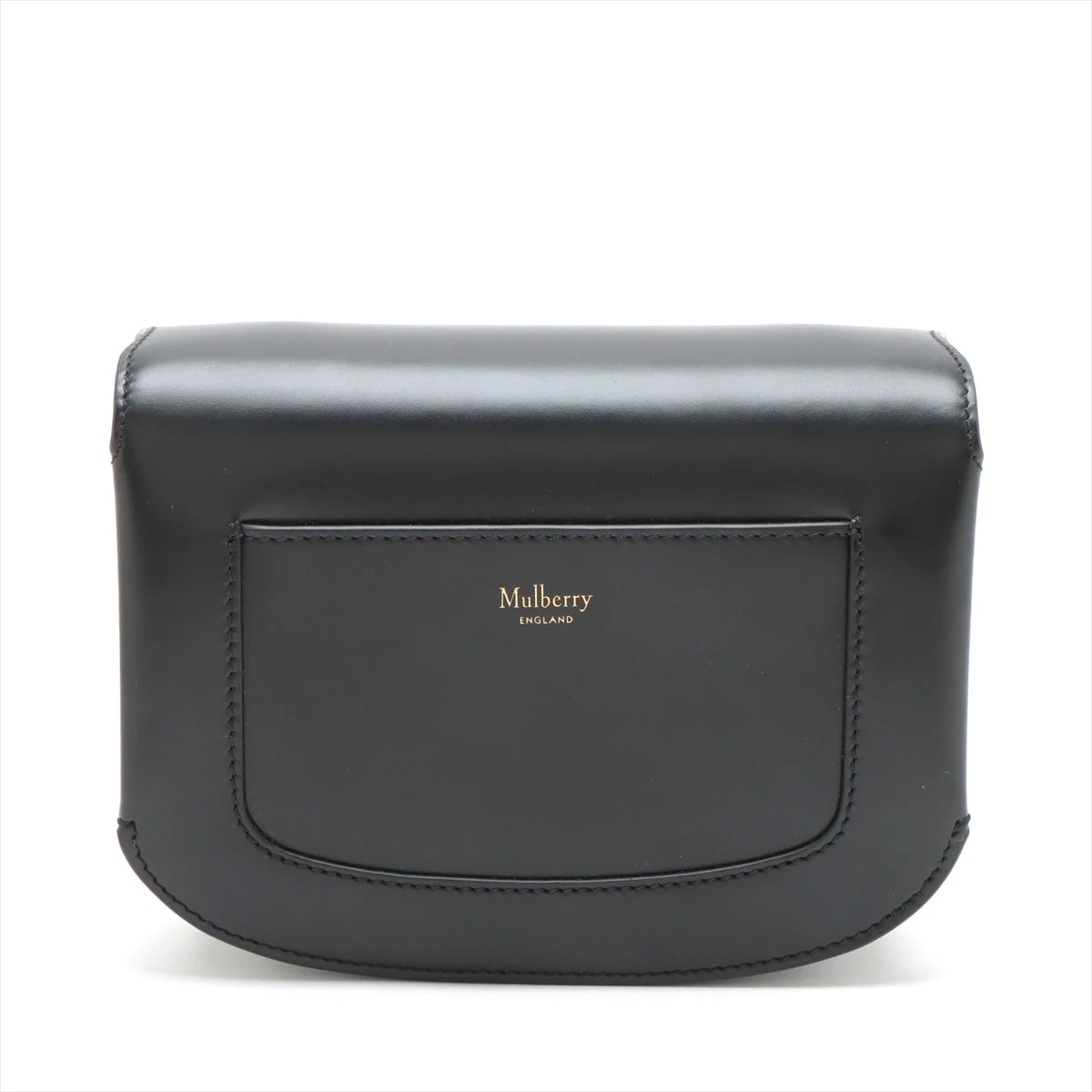 マルベリー レザー ショルダーバッグ ブラック AP057596｜中古ブランド 