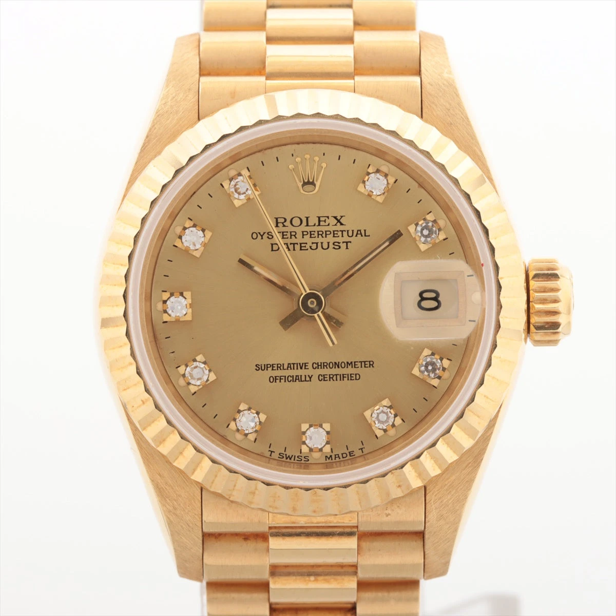 ロレックス デイトジャスト 69178G YG AT シャンパン文字盤 あまりごま4