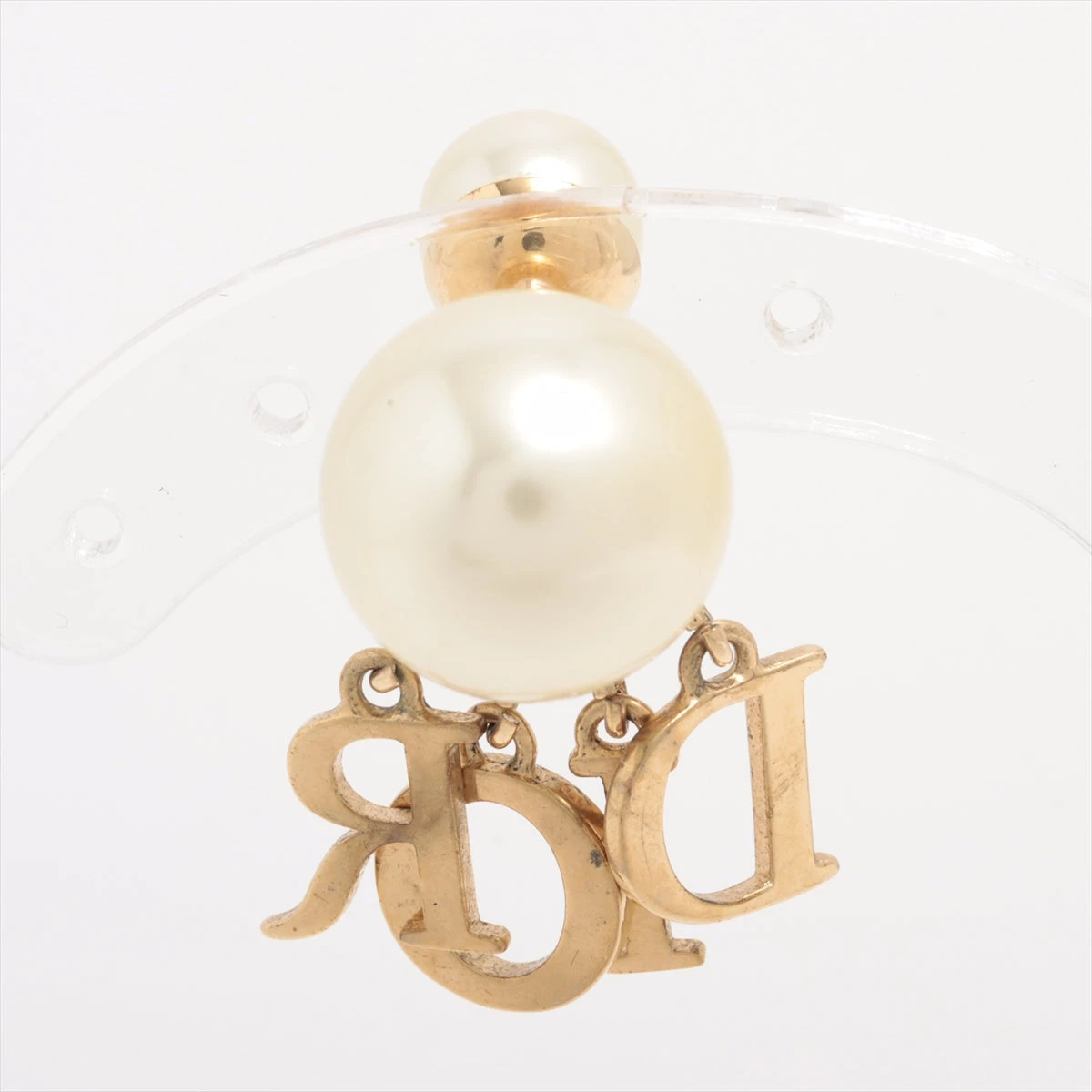 Dior パール ピアス(片耳用) 新品 Christian Dior CD ロゴ パールピアス ディオール 片耳