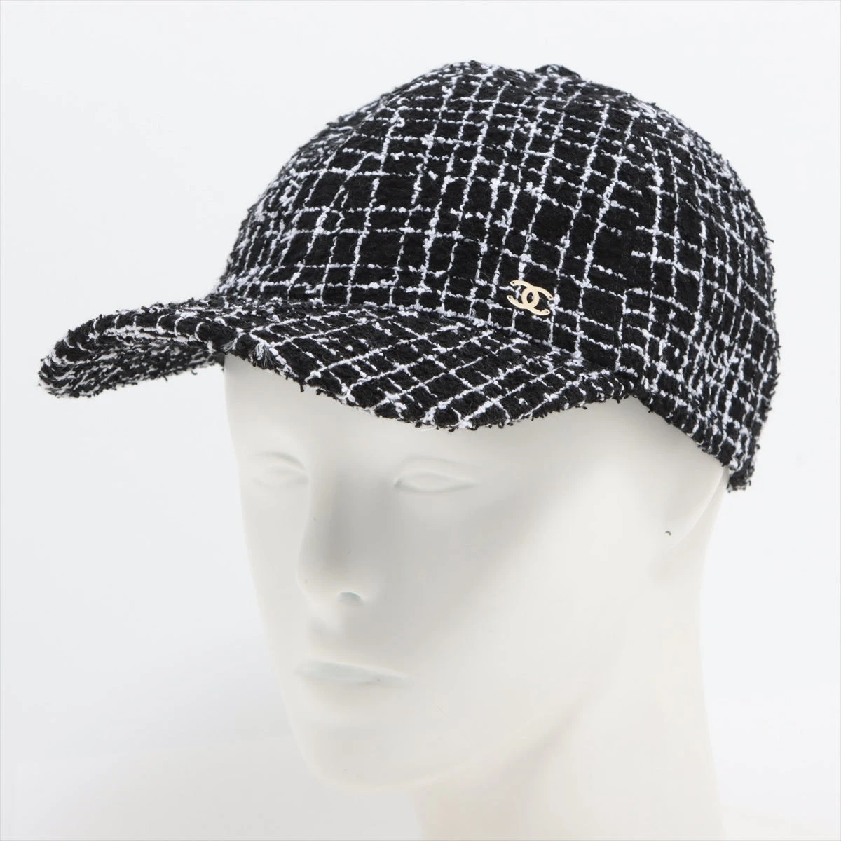 CHANELハットブラック新品❗未使用❗ シャネル 22B ハット M コットン×ウール ブラック A2460358