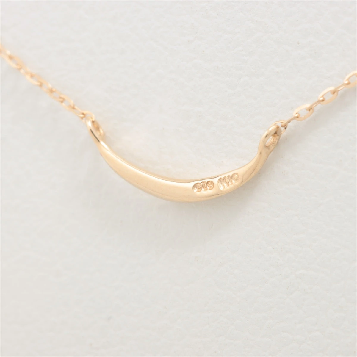 エテ レイヤー クレセントムーン ネックレス K10(YG) 0.6g