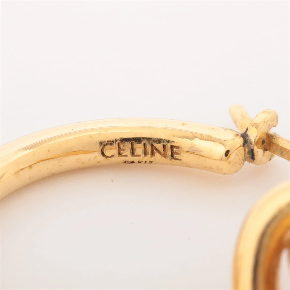 CELINE ゴールド ノットピアス CELINE ノット ピアス ゴールド 両耳