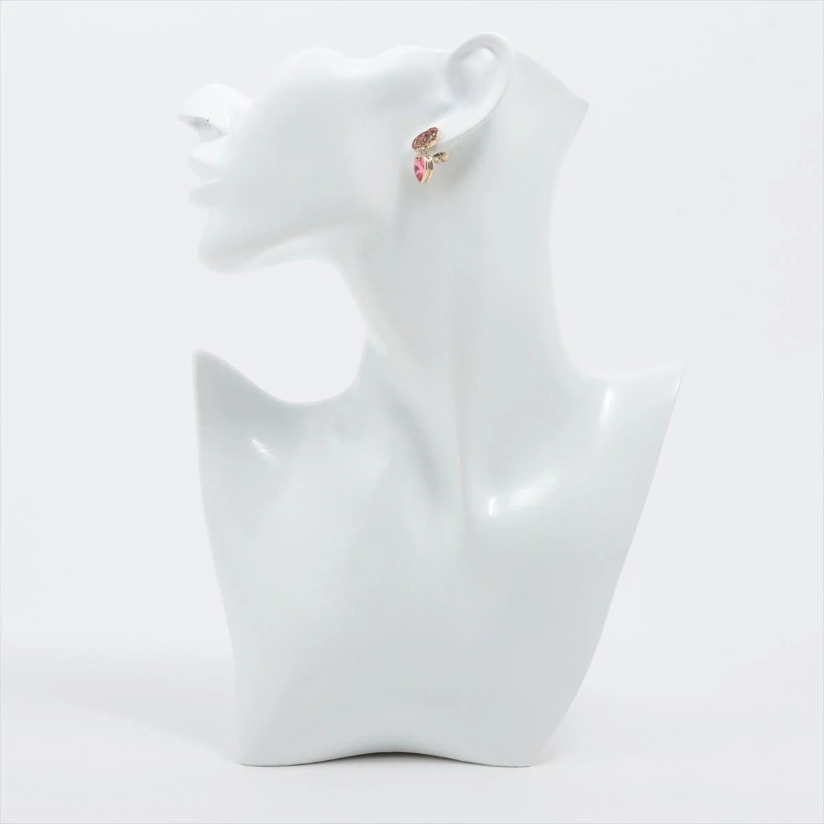 グッチ インターロッキングG ピアス(両耳用) GP×ラインストーン