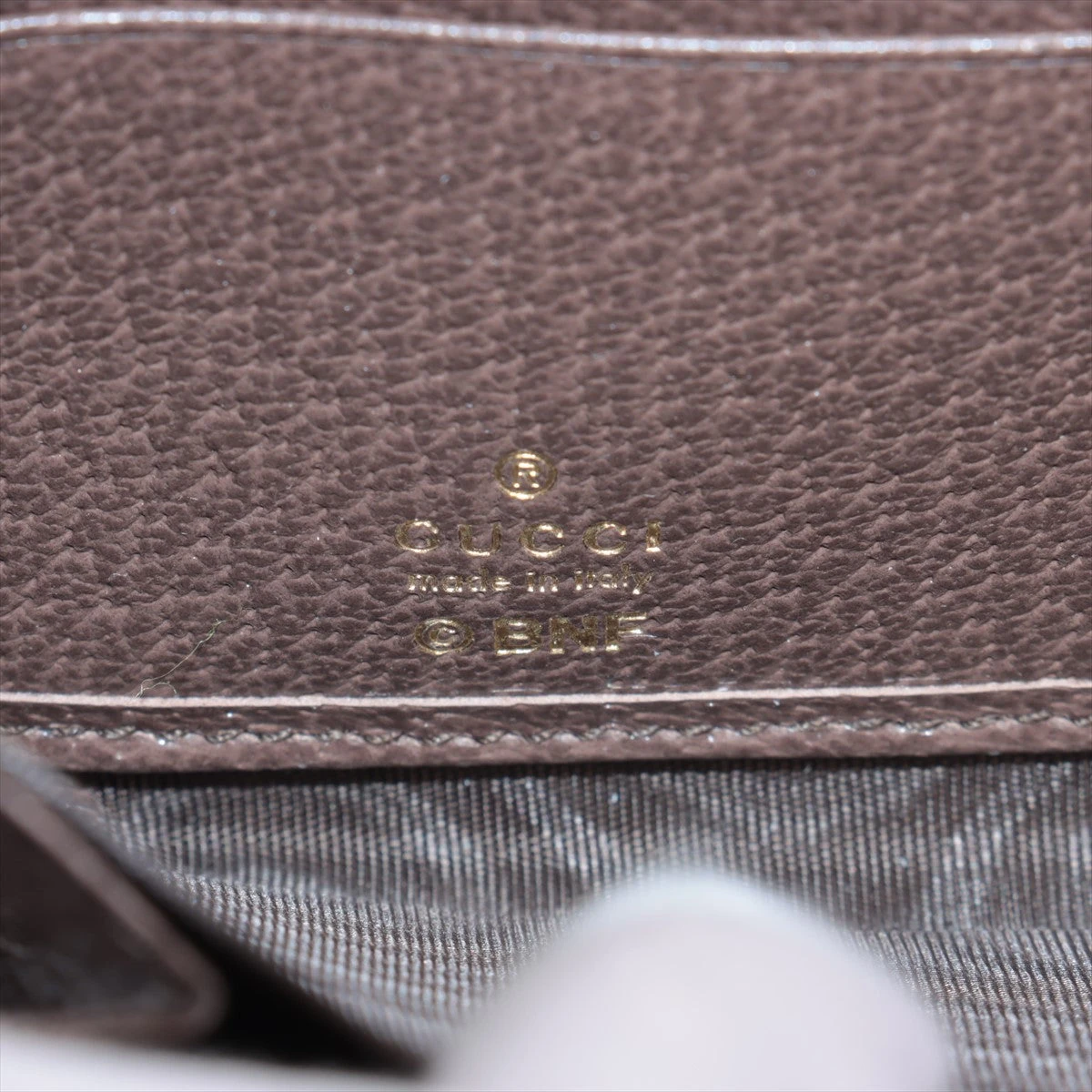 グッチ GGスプリーム ばなにゃ 701060 レザー ラウンドジップ