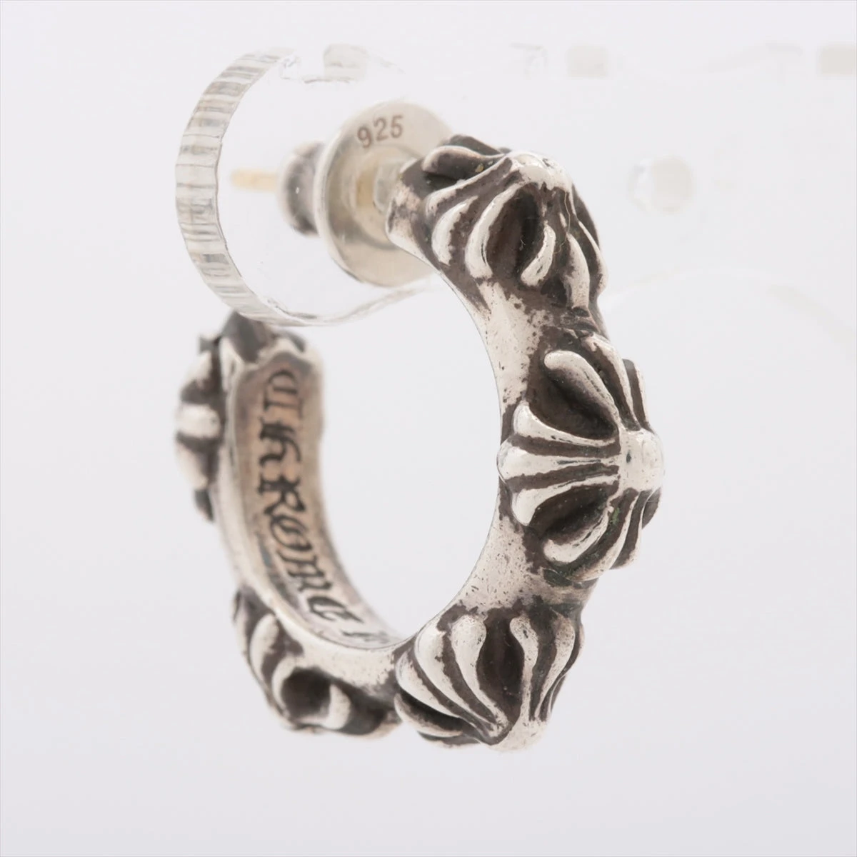 CHROME HEARTS クロスバンドフープピアス クロムハーツCHクロスフープイヤリング（ピアス）|クロムハーツ