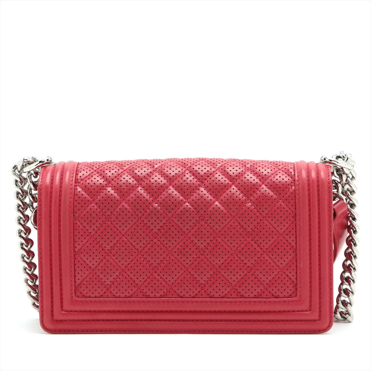 美品☆　ボーイシャネル　マトラッセ　赤　ショルダーバッグ　A67086　20番台 CHANEL - 美品☆ ボーイシャネル マトラッセ 赤 ショルダー