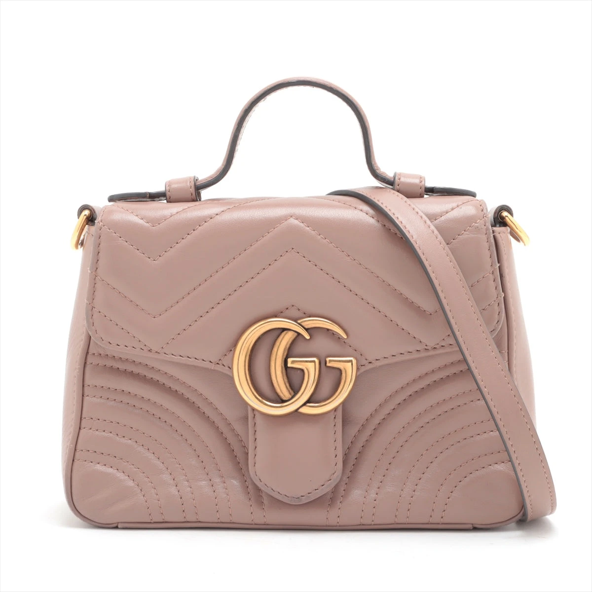 グッチ GGマーモント レザー 2WAYショルダーバッグ ベージュ 547260  