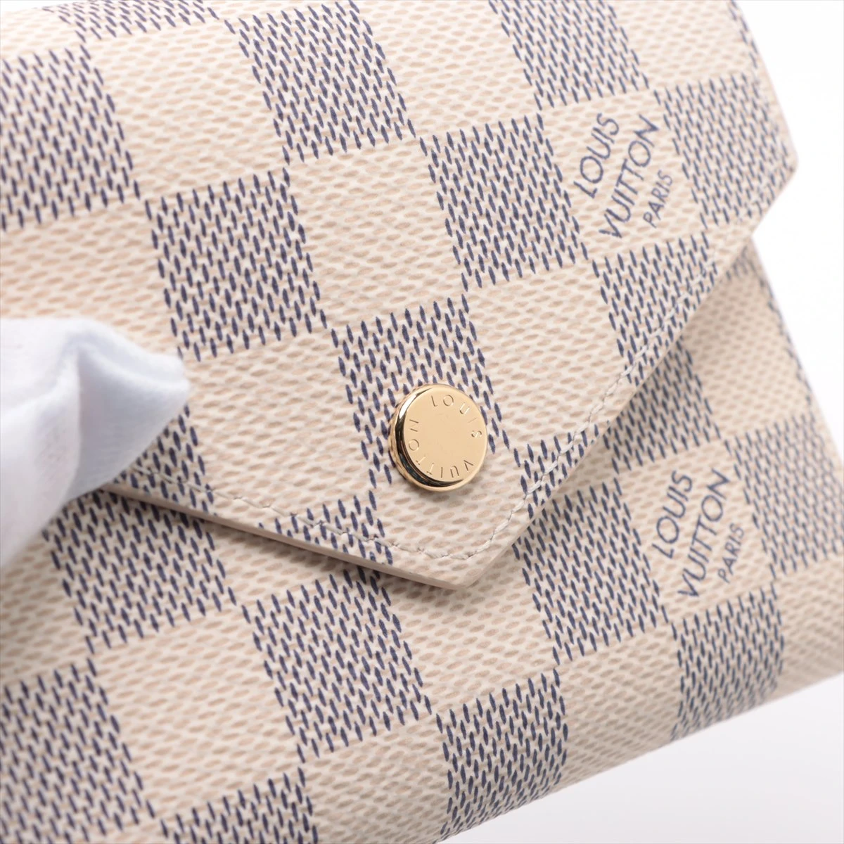 ヴィトン ダミエ・アズール ポルトフォイユ・ヴィクトリーヌ