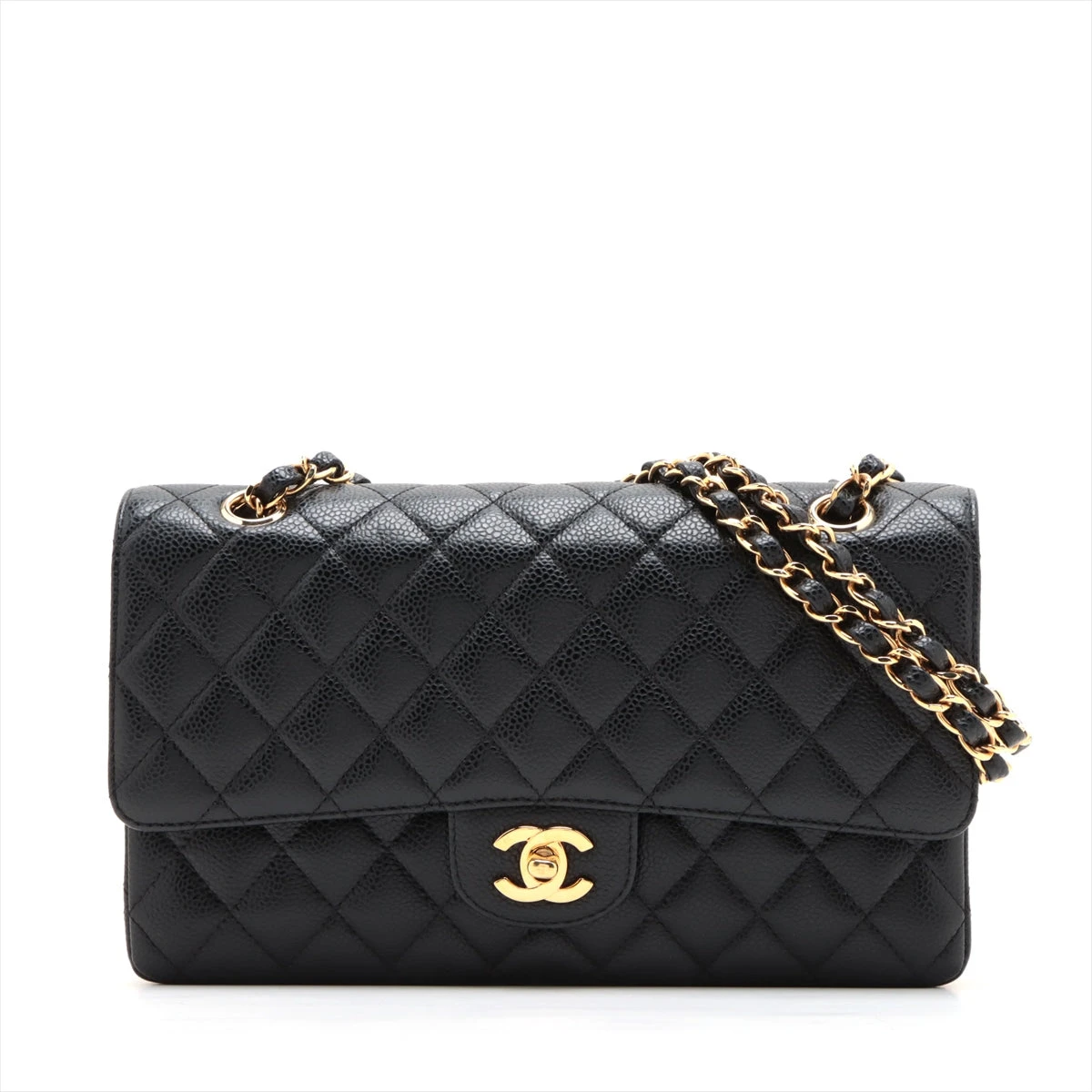 シャネル マトラッセ キャビアスキン ダブルフラップ ダブル