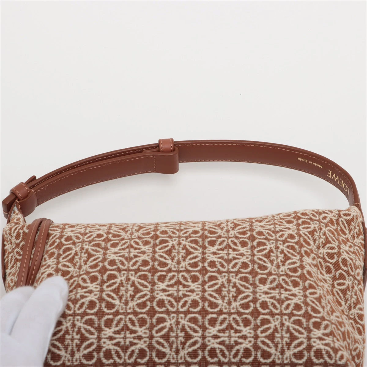 ロエベ キュービィバッグ アナグラム ハンドバッグ ワンショルダー ブラウン 茶 LOEWE ロエベ ハンドバッグ CUBI ANAGRAM SMALL キュービィ